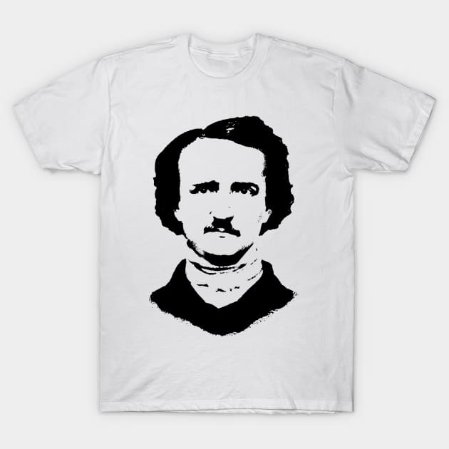 Edgar Allan Pop Art Portrait T-Shirt by phatvo